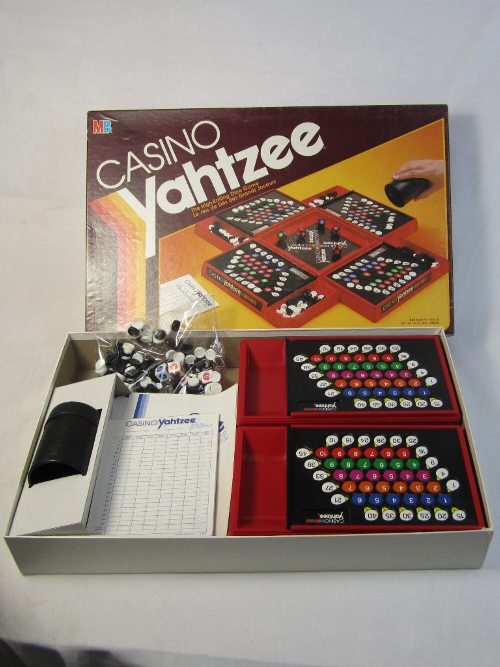 Casino Yahtzee Game 1986 by Milton Bradley - Used - Complete